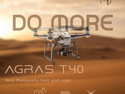 Drone Poster Advertisement branding design drone graphic design poster