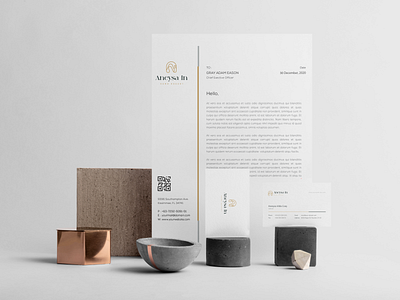 Monogram Ai, On Stationery Mockup ailogo branding graphic design logo monogram