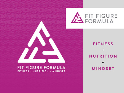 Fit Figure Formula Logo brand brand design branding concept creative design fff fitness fitness brand graphic design icon identity logo nutrition training triangle