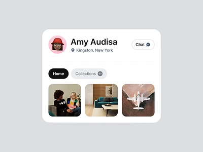 Micro interaction - Exploration app card chat design exploration interaction interaction design micro interaction profile tab design ui