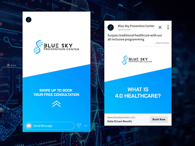 Blue Sky Brand Awareness Meta Ads ad ads branding design graphic design health media meta motion graphics social ui video wellness