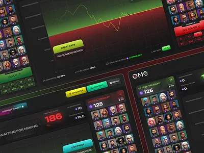 "OMO" Crypto Game blockchain crypto crypto dashboard crypto game dashboard ui game ui online trading telegram game trading trading app ui ui kit ux