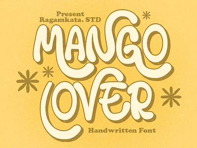 Mango Lover - Handwritten Font childish font childsih font fonts groovy groovy font hanwritten retro retro font sans serif swash font typeface vintage font