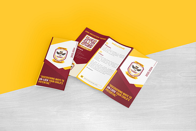 School Trifold Brochure Design back to school brochure brochure design brochure template business catalog corporate design educational flyer design illustrator kids brochure print school school trifold brochure template trifold trifold brochure