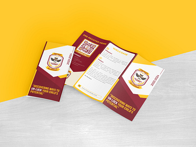 School Trifold Brochure Design back to school brochure brochure design brochure template business catalog corporate design educational flyer design illustrator kids brochure print school school trifold brochure template trifold trifold brochure