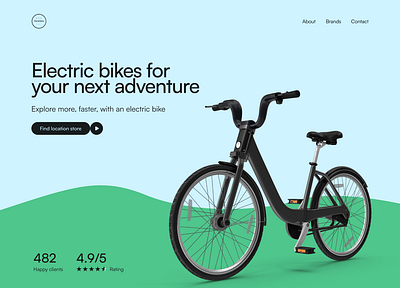 Bike website for a local business | Exploration design bike wesbite graphic design hero section ui web design website