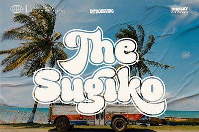 The Sugiko - Retro Groovy Font bold bold font chubby font fonts groovy groovy font new retro font rounded font trending font typeface