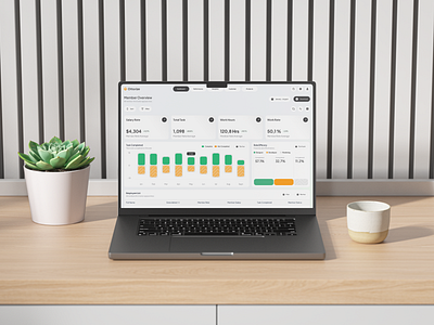 Ottorize - CRM Dashboard analytics business charts clean crm crm dashboard dashboard design employee graphs management product design saas salary sales summary task ui ui design ux