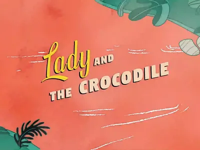 Lady and the Crocodile 2d animation 2danimation branding concept art design graphic design illustration motion graphics
