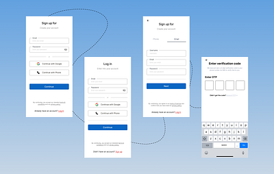 Registration/Sign Up flow flow mobile registration sign in sign up ui user ux website