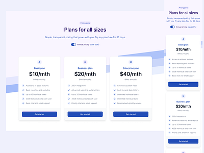 Pricing Card design ui ux