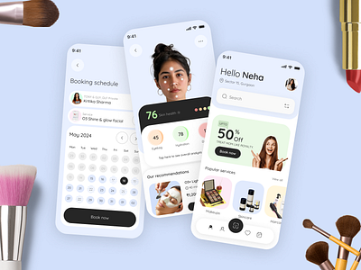 Essence Beauty Service App Case Study appointment beauty beautyessentials beautytech dermatology glowwithessence haircare minimal mobile app personalizedbeauty service skincare skincaretech skinhealth skinhealthtracker uxuidesign wellness