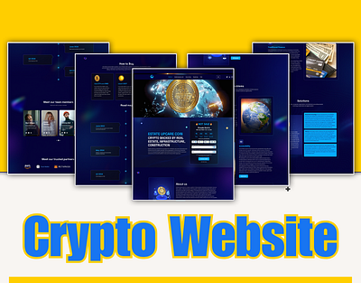 Crypto Website UI Design crypto cryptocurrency cryptotrading darkmode figma fintech secureui uiux webdesign