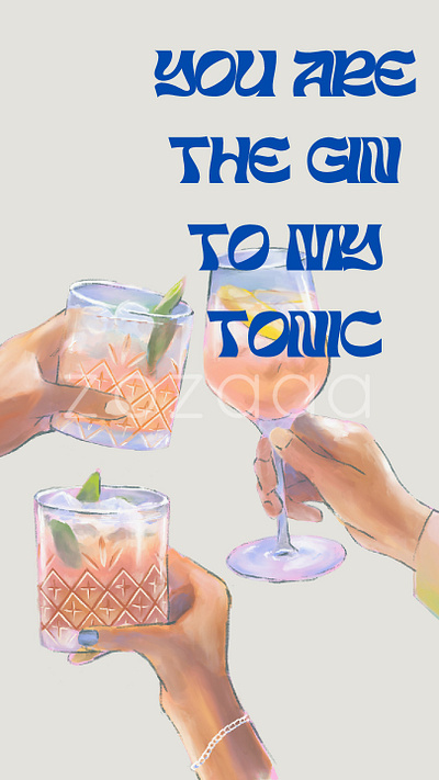 gin-tonic alcohol design gin gintonic graphic design illustration poster tonic