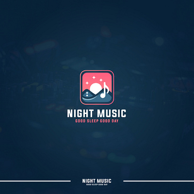 Night Music Logo logo design night logo night music logo