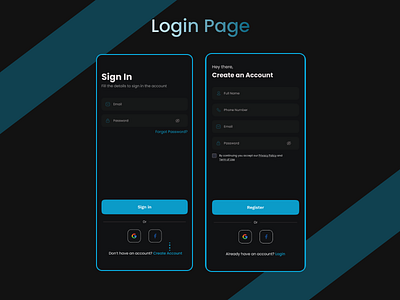 Login Pages dark design loginpages loginpageui logo signuppages trending ui ux website