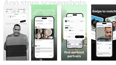 App Store Showcase of Gym App app store design mobile app mobile design visual design