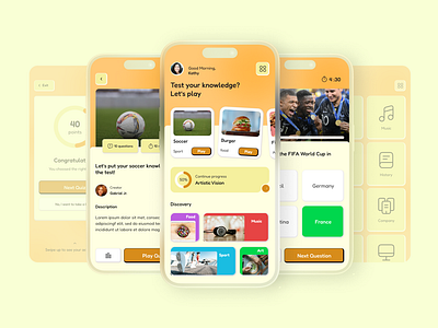 Education_Quiz App UI Design app design app ui branding design education education app education app ui illustration mobile mobile app mobile education mobile ui mobile ui design modern quiz app quiz ui screen ui ui design uiux