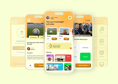 Education_Quiz App UI Design app design app ui branding design education education app education app ui illustration mobile mobile app mobile education mobile ui mobile ui design modern quiz app quiz ui screen ui ui design uiux