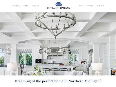 Cottage Company Website branding design logo ui web design