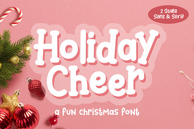 Holiday Cheer Font birthday branding christmas font holiday logotype modern monoline sans serif typeface typography