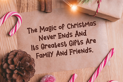 Christmas Quote Poster christmas design font note poster quotes typeface