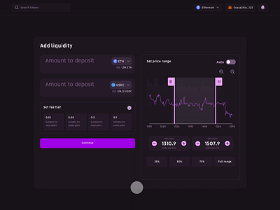 Select token interaction… animations app blockchain design ui ux web3