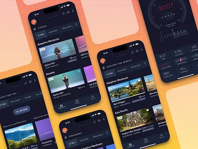 JRNY - Mobile App dark mode fitness fitness mobile app gym app design ios fitness app mobile app product design ui ui design user dashboard ux ux design wellness app workouts ux