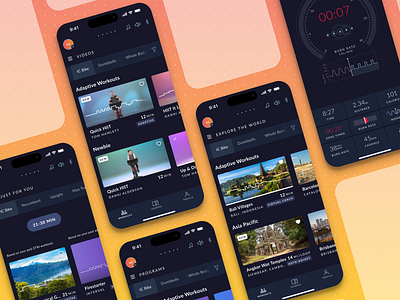 JRNY - Mobile App fitness mobile app product design ui ux