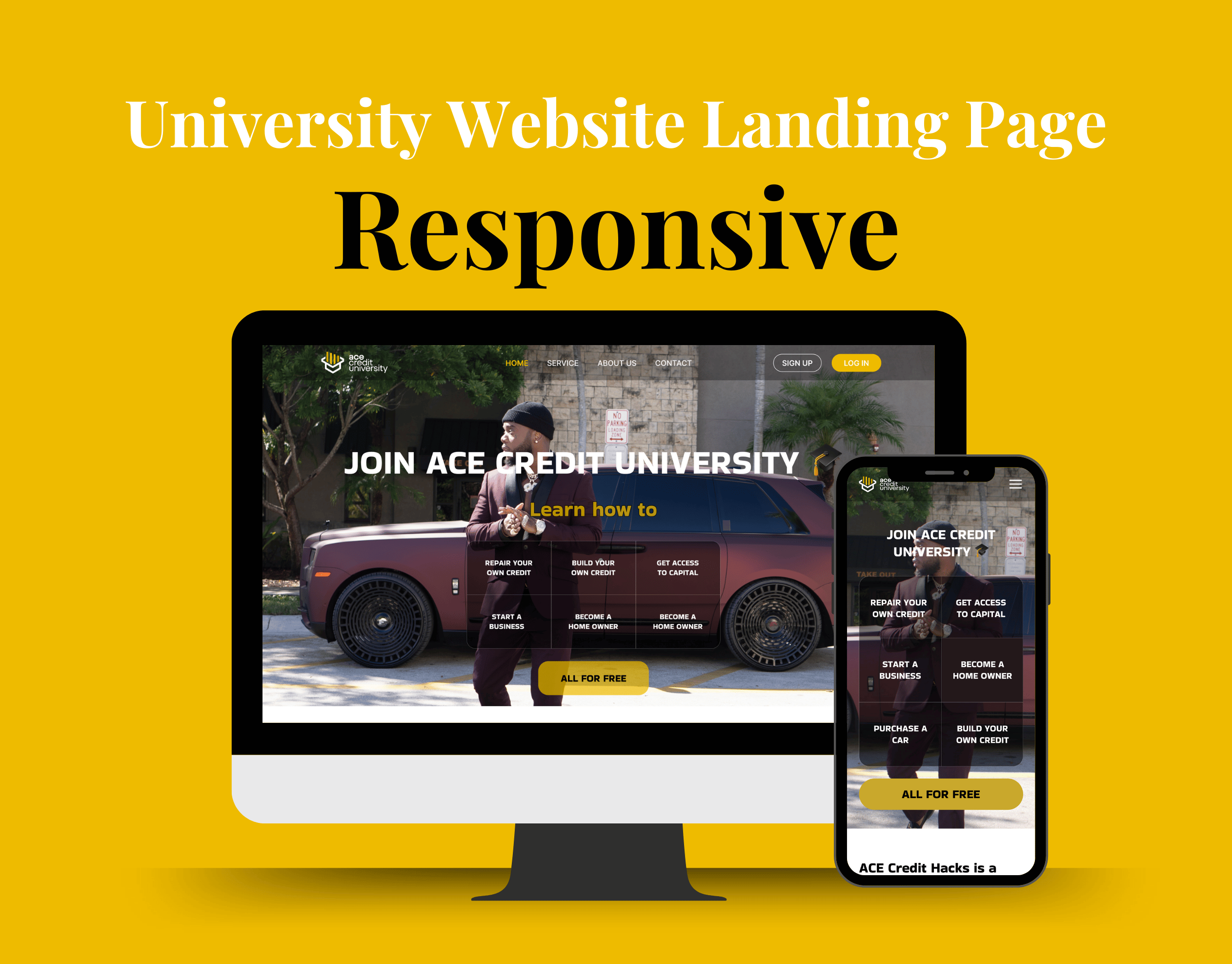 Mobile-Responsive University Website Landing Page UI Design admissions branding education figma mobile responsive design mobiledesign mobileux responsive web design responsivedesign ui ui design uiux universitywebsite ux design webdesign