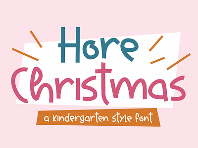 Hore Christmas Font display font font fonts kindergarten logo monoline poster typeface typography