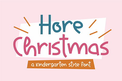 Hore Christmas Font display font font fonts kindergarten logo monoline poster typeface typography