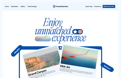 Landing page for Travel website 100 days challenge daily ui design landing page travel website travel website landing page