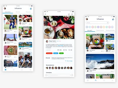 Social network App for tourism and travel lovers. android app figma home ios search ui ux