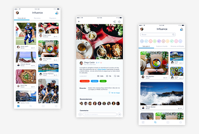 Social network App for tourism and travel lovers. android app figma home ios search ui ux