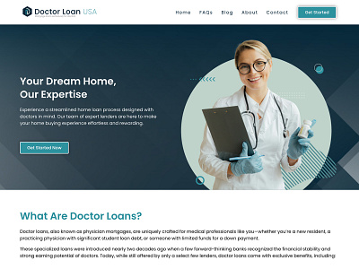 Doctor Loan USA Web Design branding design ui ux web design