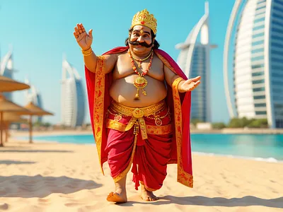 Maveli @ UAE, AI-generated graphic sets, free to use! ai kerala malayali maveli onam uae