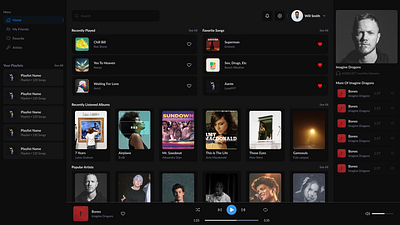 music player ui