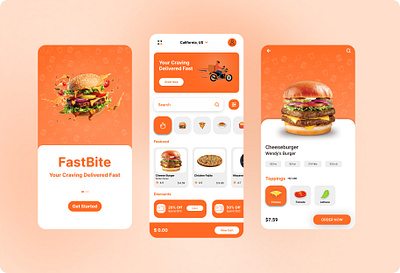 Food Delivery Mobile App Design app app design delivery delivery app design design inspiration food food app food app design food delivery inspiration portfolio portfolio project project ui ux ux ui ux ui design web design website