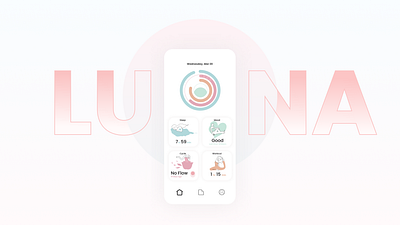 Women's health cycle tracking APP design app graphic design illustration pastels ui ux vector