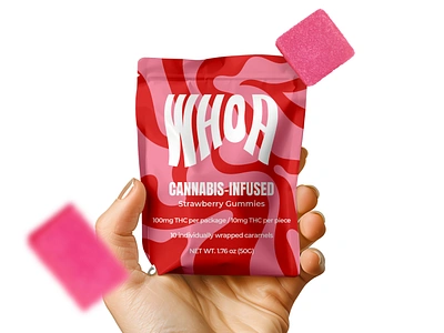 Whoa - Gummy Packaging Design branding candy cannabis cbd edible edibles food packaging gummy hemp label marijuana packaging design thc weed