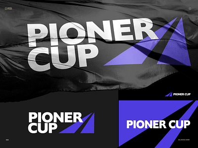 Pioner Cup branding cup design graphic design icon identity logo logotype modern race run runner simple sports sprint ui