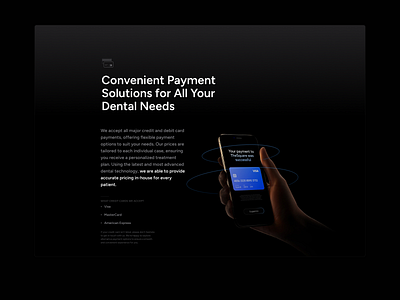 New Dental Website - Ath67 (3) card dental landing page layout minimalist minimalistic payment ui