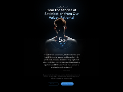 New Dental Website - Ath67 (4) dental endodontics landing page layout minimalist testimonial ui