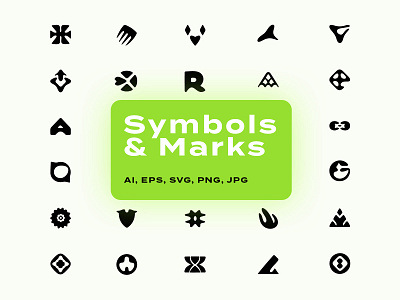 Vector Symbols And Mark Shapes Collection basic shapes