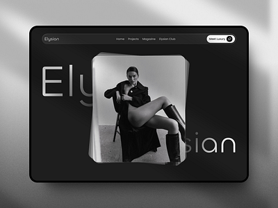 Elysian Hero Section branding fashion brand figma hero section landing page ui ui design uiux ux design women fashion