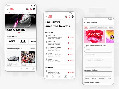 Online Store App app ux cart coupons ecommerce home shop store ui