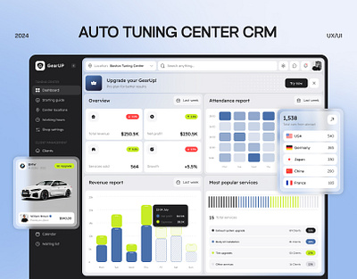 🚗 Client Management CRM | SaaS Platform | Car Service Dashboard admin panel analytics dashboard analytics saas auto service client management crm dashboard design saas saas dashboard saas design sales analytics ui uiux user experience ux web app web app dashboard web app design web platform website design