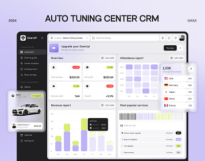 🚗 Client Management CRM | SaaS Platform | Car Service Dashboard admin panel analytics dashboard analytics saas auto service client management crm dashboard design saas saas dashboard saas design sales analytics ui uiux user experience ux web app web app dashboard web app design web platform website design