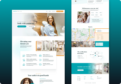 Dental Practice - Website Design - Creasions ui web developemnt website design